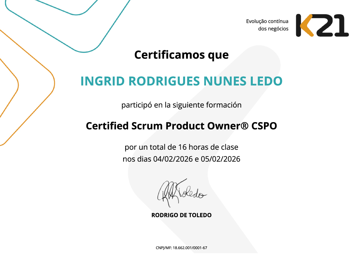 Certificado K21